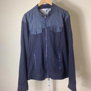 NWOT Calvin Klein Men's Body Fit Jacket Size XXL Full Zip Navy Stretch Pockets